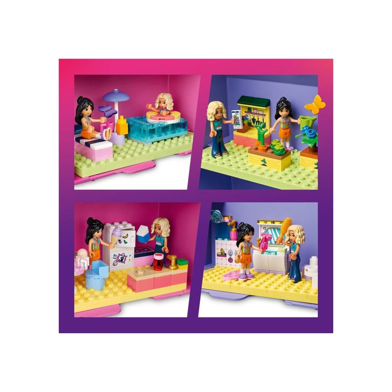 LEGO Friends 42697 Valise Maison de Poupée Créative 355 pièces 2 mini-poupées Liann et Nova Rose et violet - Neuf