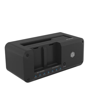 ICY BOX IB-2924MSCL-C31 Station d'accueil de disques de stockage USB 3.2 Gen 2 (3.1 Gen 2) Type-C Noir