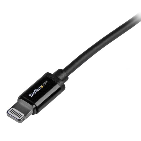 StarTech.com Cable Lightning a USB de 1m - Cable Cargador para iPhone / iPad / iPod - Cable de Carga Rápida - Certificación MFi de Apple - Negro