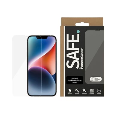 PanzerGlass SAFE. by ® Screen Protector iPhone 14 | 13 | 13 Pro | Ultra-Wide Fit Protection d'écran transparent Apple 1 pièce(s)