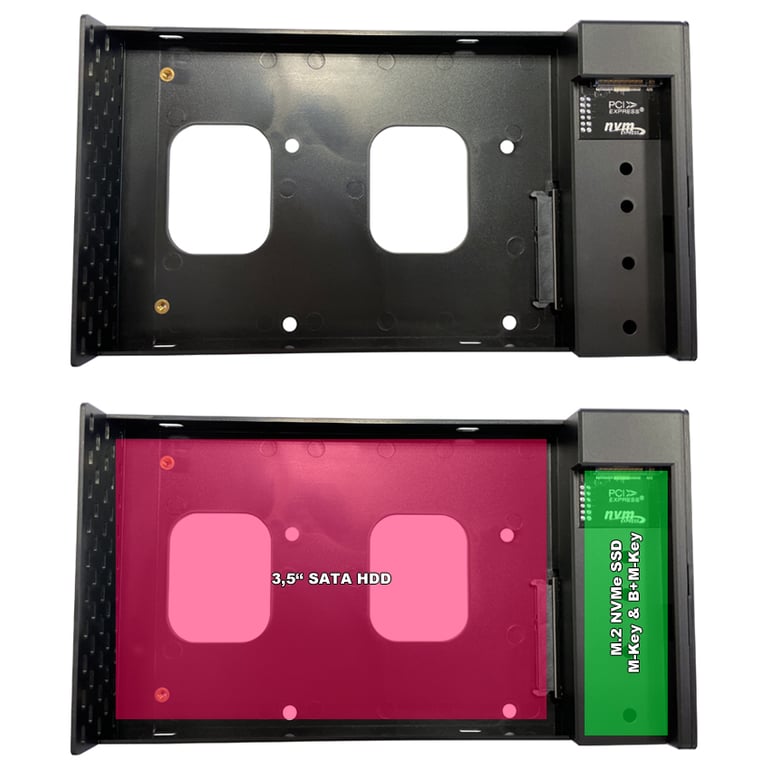 LC Power LC DOCK C 35 M2 Boîtier de disques de stockage Boîtier disque durSSD 3.5 Neuf - vue 3