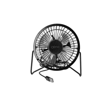 Ventilador de escritorio oryx ventilador sobremesa desktop fan 10cm negro