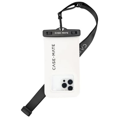 CASE MATE Funda impermeable para Universel Smartphone 6.7'' Impermeable IP68 Certificado Flotante con Correa Blanco / Negro