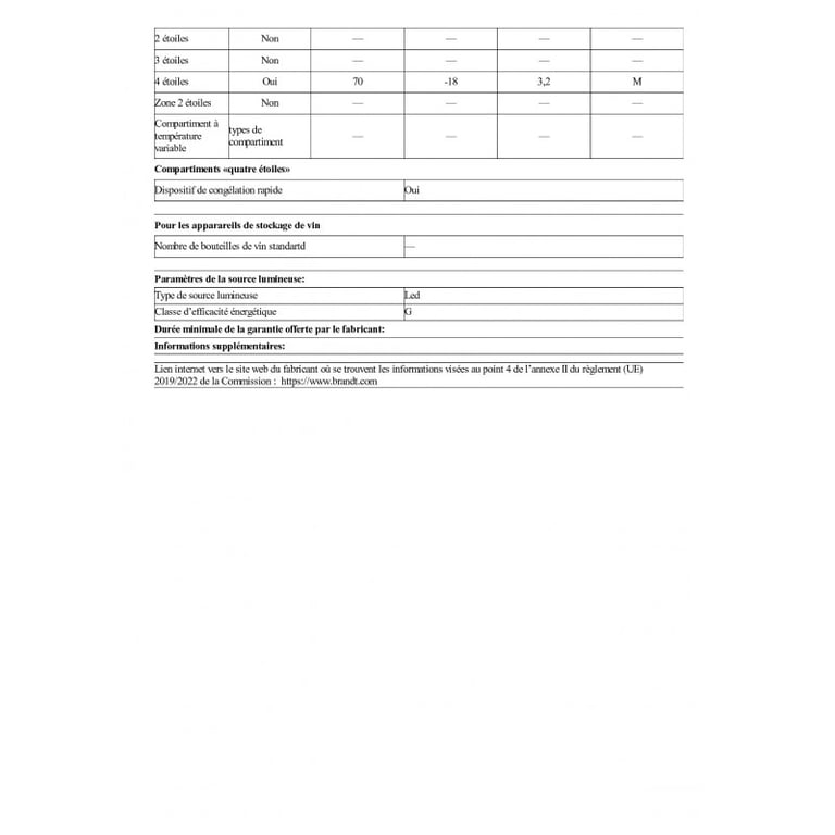 BRANDT Réfrigérateur 2 portes intégrable 249 litres BIC1724ES - vue 9