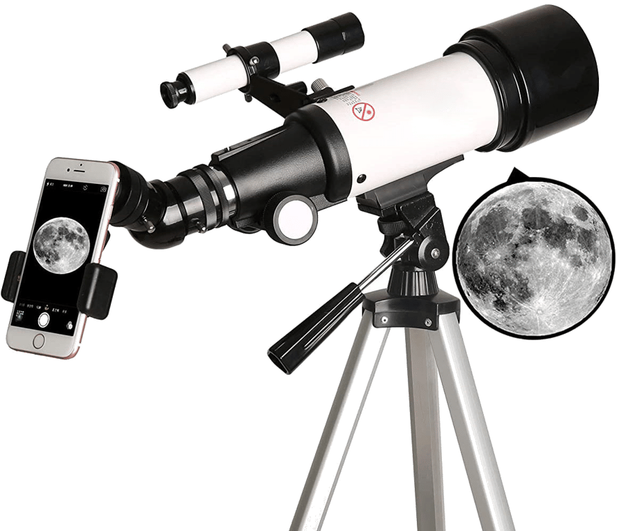 Télescope 400 x 70mm HD Lunette Astronomique + Support Téléphone + Trépied Aluminium YONIS