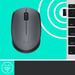 Logitech M170 Grey-K souris Ambidextre RF sans fil Optique 1000 DPI
