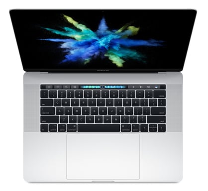 MacBook Pro Core i7 (2017) 15.4', 2.8 GHz 256 Go 16 Go AMD Radeon Pro 555, Argent - AZERTY