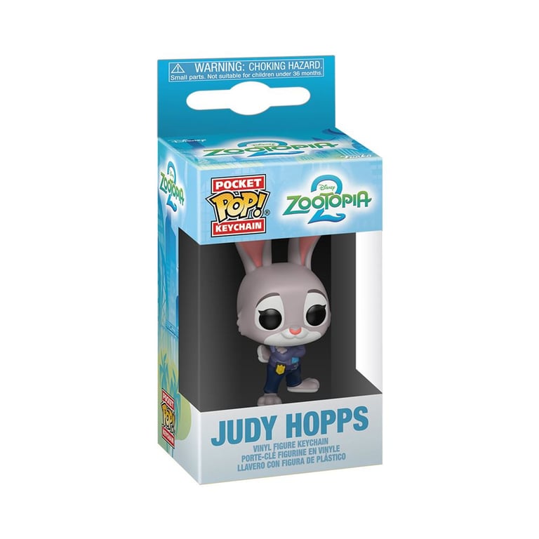 Funko Pop! Keychain: Zootopia 2 Judy Hopps Mini Figurine en Vinyle à Collectionner Porte clés Fantaisie Cadeau de Noël Idée de Cadeau