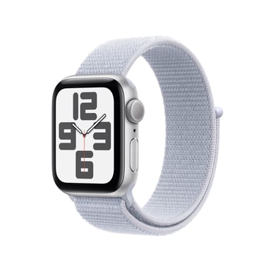 Apple Watch SE OLED 40 mm Digitale 324 x 394 Pixel Touch screen Argento Wi-Fi GPS satellitare (APPLE WATCH SE GPS 40MM SILVER - ALU W. BLUE CLOUD SPORT LOOP)