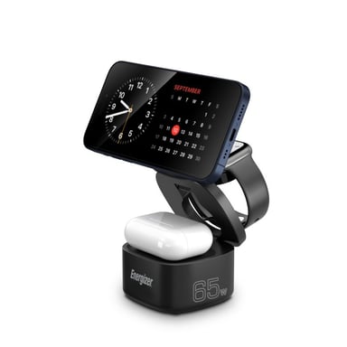 Energizer WCP311 cargador de dispositivo móvil Auriculares, Smartphone, Reloj inteligente Negro Corriente alterna Cargador inalámbrico Carga rápida In