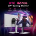 KTC Monitor Gaming 27 pollici H27E6, 320Hz 2K QHD 2560x1440 Schermo Fast IPS, 1ms, 144% sRGB, HDR400, FreeSync e G-Sync, Luce Blu Bassa, 2*HDMI 2.1, 2*DP 1.4, Supporto VESA, Ideale per Giochi e Ufficio