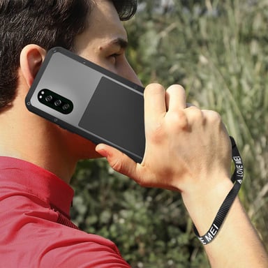 Coque Sony Xperia 5 Anti-pluie Antichoc 3m Intégrale Powerful Love Mei Noir