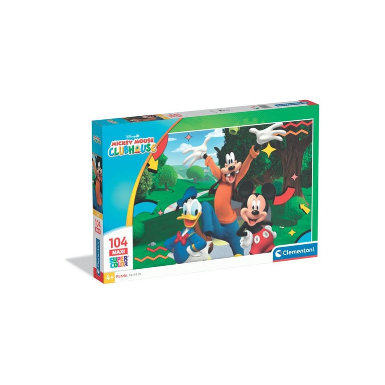 CLEMENTONI 104 pièces Maxi Mickey Mouse - vue 1