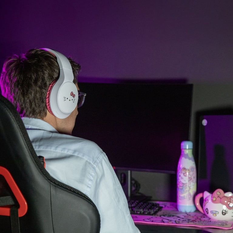Casque Gaming Konix – Circum-aural, Micro, PC/PS5/Xbox, Hello Kitty - vue 2