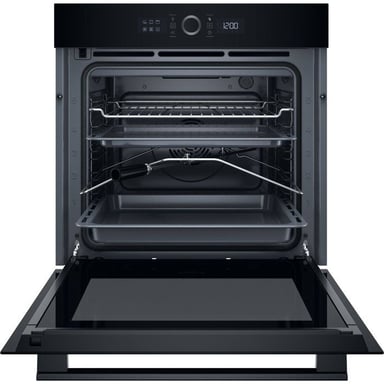 Four encastrable - Pyrolyse - HOTPOINT - HA4S80PM0BA - Noir - Porte froide - 73 L - 59,5 x 56,4 x 59,5 cm