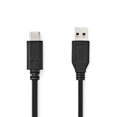 Nedis CCGL61650BK10 câble USB USB 3.2 Gen 2 (3.1 Gen 2) 1 m USB A USB C Noir - Neuf