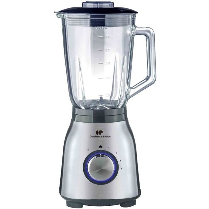 Blender CONTINENTAL EDISON CEBL1000IN Inox Bol en verre - vue 2