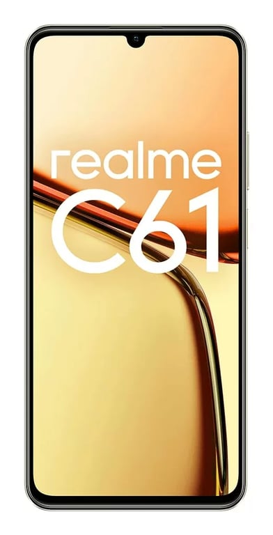 realme C61 (4G) 256 Go, Or, Débloqué - Neuf