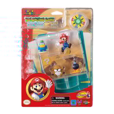 Jeu d'équilibre Super Mario avec niveau désert