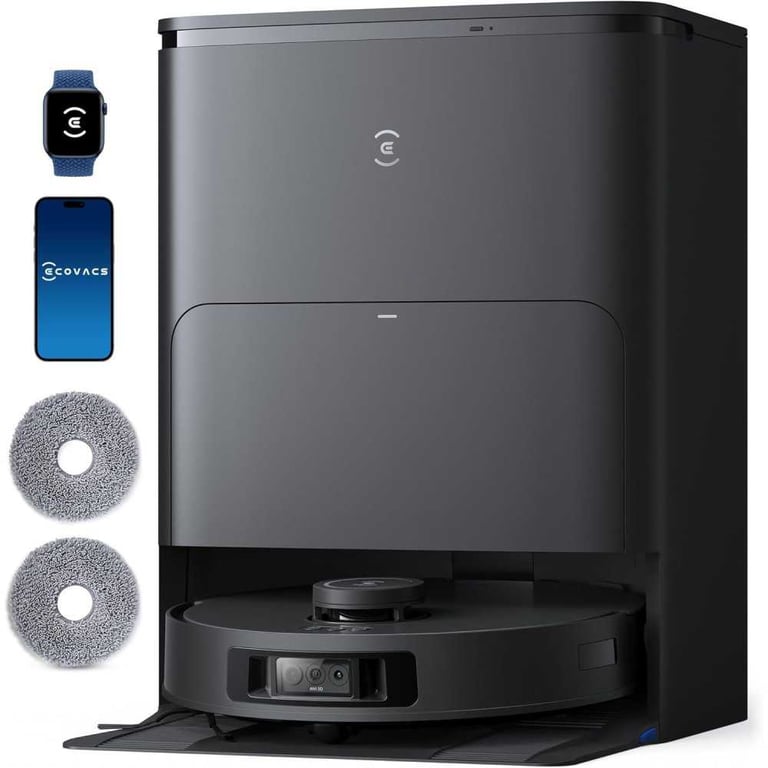 ECOVACS Deebot T30s Pro Gen2 Aspirateur Robot Laveur avec Station 13500 Pa Brosse ZeroTangle Nettoyage à leau Chaude - vue 2