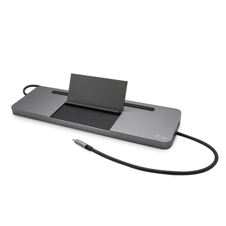 i tec USB C Metal Ergonomic 4K 3x Display Docking Station + Power Delivery - vue 2