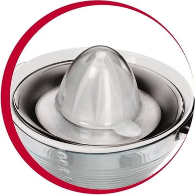 MOULINEX PC302B10 Exprimidor 1L - Vitapress blanco gris - Doble filtro (con/sin pulpa) - 1 velocidad - Doble sentido de rotación - Diseño moderno - Almacenamiento de cable - Base 360°