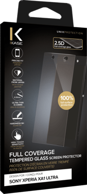 Pellicola protettiva in vetro temperato (100% di copertura della superficie) per Sony Xperia XA1 Ultra, trasparente