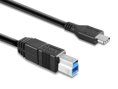 Hamlet XCTC-U3B100 cable USB USB 3.2 Gen 2 (3.1 Gen 2) 1 m USB C USB B Negro