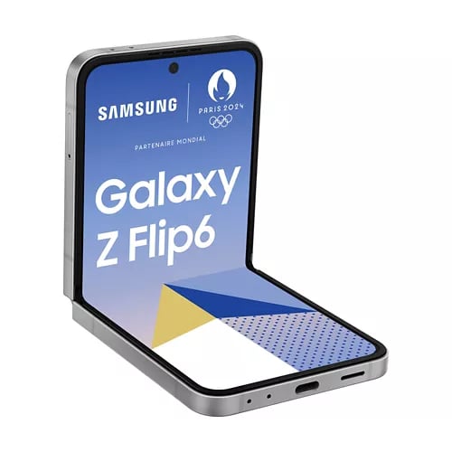 Galaxy Z Flip6 (5G), 256 Go, Gris, Débloqué - Neuf