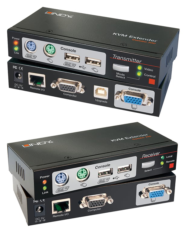 Lindy Extender KVM Combo Cat.6 VGA, USB & PS/2, 300m - vue 2