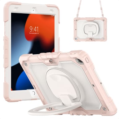imoshion Coque tablette kidsproof Rugged pour Apple iPad 9 (2021) 10.2 pouces / iPad 8 (2020) 10.2 pouces / iPad 7 (2019) 10.2 pouces - Rose clair