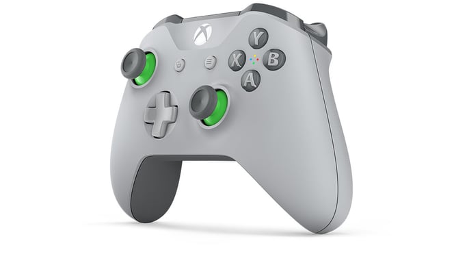 Microsoft WL3-00061 accessoire de jeux vidéo Vert, Gris RF Manette de jeu Analogique Xbox One S