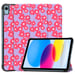 imoshion Coque tablette Design Trifold pour Apple iPad 11 (2025) 11 pouces A16 / iPad 10 (2022) 10.9 pouces - Dusty Rose Blossom