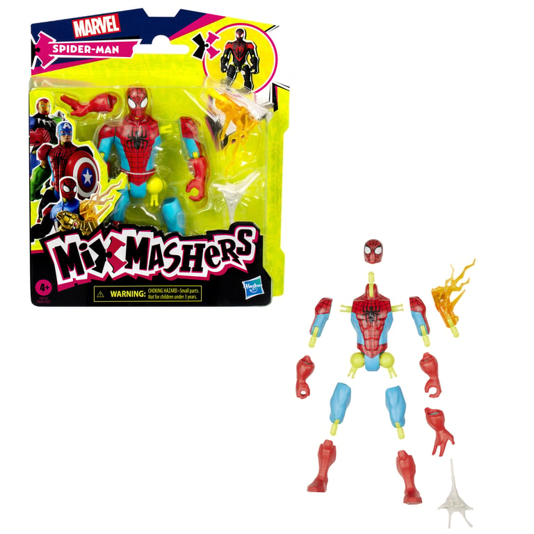 FIG MIXMASH SPIDER ASS2 Hasbro HAOF92055L0 - vue 8