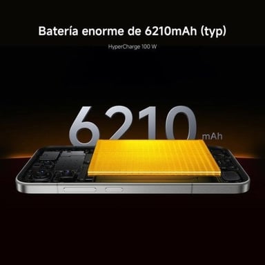 POCO F8 Pro 5G 12 GB RAM 256 GB Argento Titanio - Snapdragon 8 Elite, Schermo 6,59'' 2K, Batteria 6210 mAh, Tripla Fotocamera 50MP