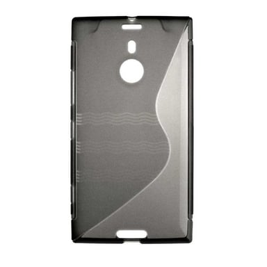 Coque silicone unie compatible Givré Noir Nokia Lumia 1520