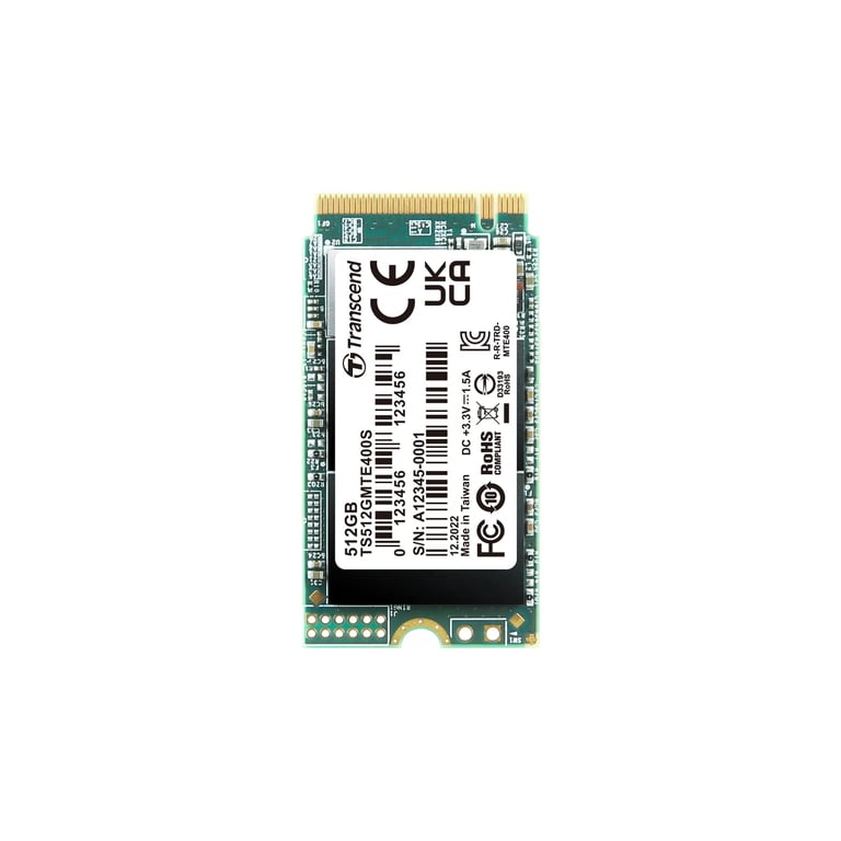 Transcend PCIe SSD 400S 512 Go M.2 PCI Express NVMe 3D NAND