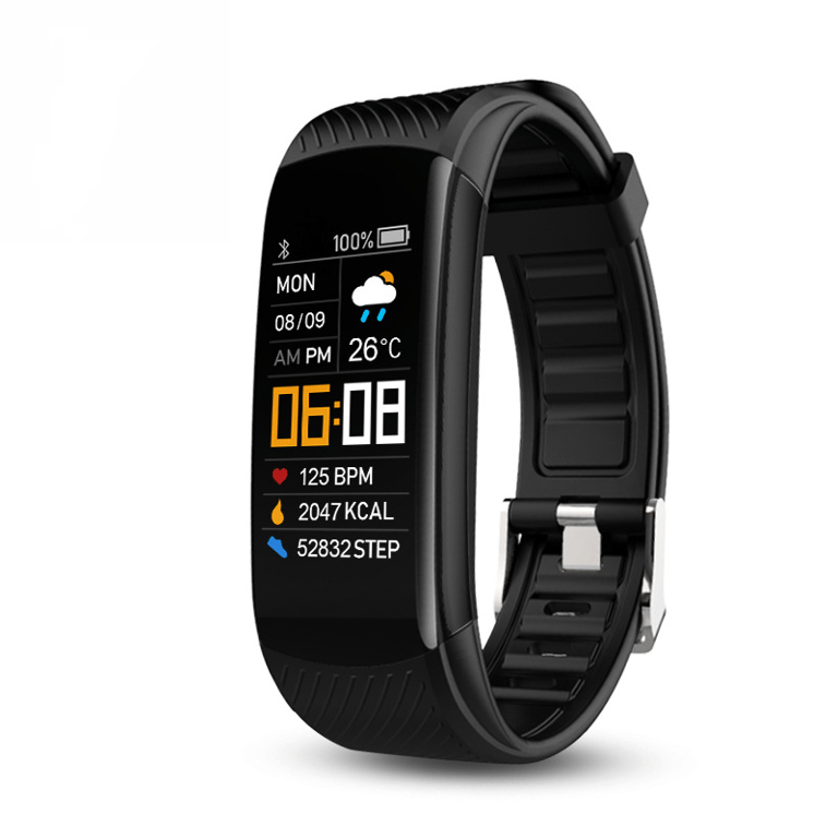 INF Bracelet d'activité avec moniteur de fréquence cardiaque, pouls, oxygène sanguin