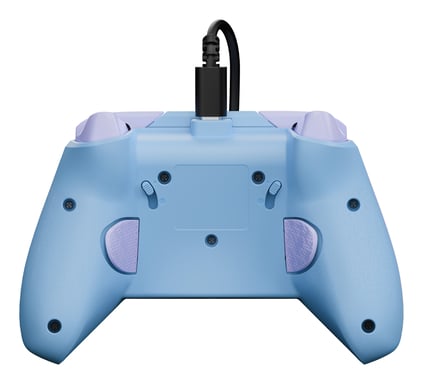 Turtle Beach Rematch Advanced Cotton Candy Manette de jeu filaire - Licence Xbox Series XS, Xbox One et PC avec Phosphorescent, Boutons Programmables, Gâchettes, commandes audio et câble de 2.5 m