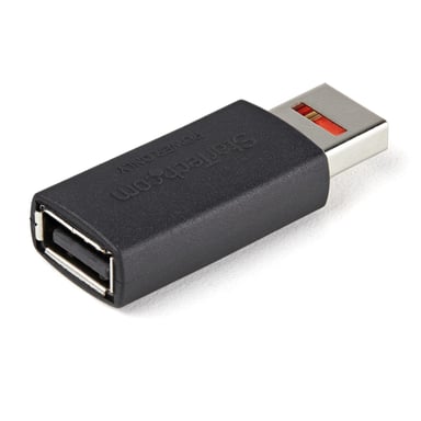 StarTech.com Adattatore caricabatterie USB sicuro - Blocco dati - Solo carica da maschio a femmina USB-A - Protezione caricabatterie senza dati per smartphone/tablet - Adattatore bloccante trasferimento dati USB