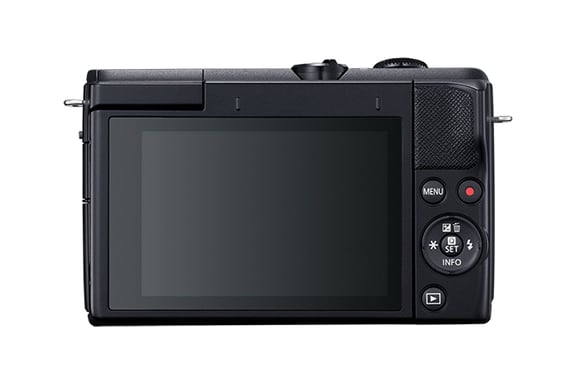 Canon EOS M200 + EF-M 15-45mm f/3.5-6.3 IS STM MILC 24,1 MP CMOS 6000 x 4000 Pixeles Negro