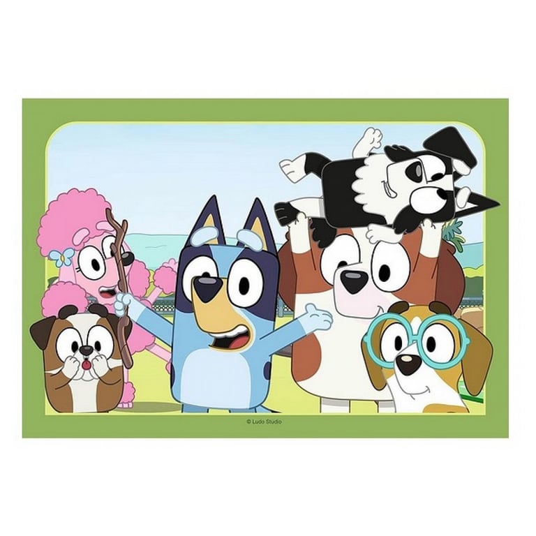 Puzzles 2 x 12 pièces : 'amuser avec Bluey Ravensburger France - vue 3