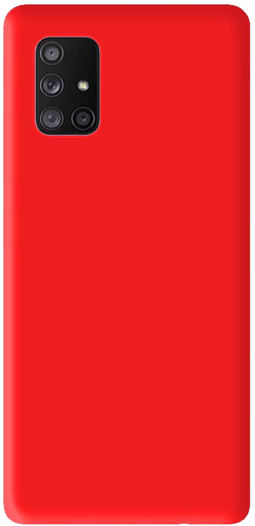 Coque silicone unie compatible Mat Rouge Samsung Galaxy A71 5G