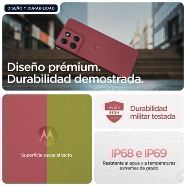 Motorola moto g86 5G 16,9 cm (6.67'') SIM doble Android 15 USB Tipo C 8 GB 256 GB 5200 mAh Rosa