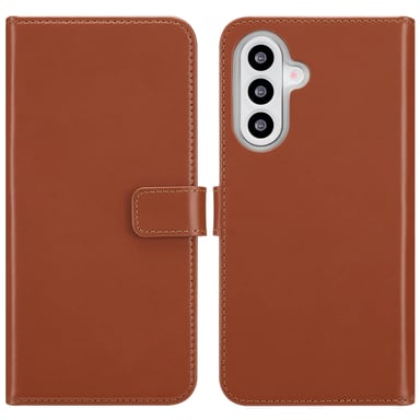 Selencia SH00081551 coque de protection pour téléphones portables 16,5 cm (6.5'') Folio Châtain clair Samsung Samsung Galaxy A26