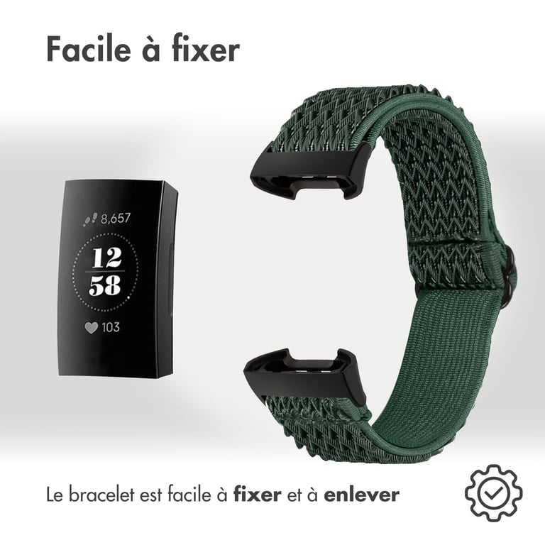 imoshion Bracelet élastique en nylon pour le Fitbit Charge 3 / 4 Neuf - vue 2