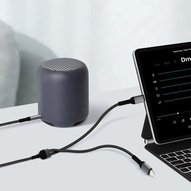 Adaptateur USB-C + iPhone Lightning vers jack 3.5mm, LinQ