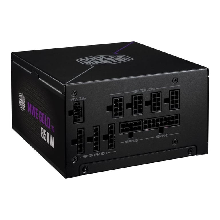 Alimentation COOLER MASTER MWE Gold 850 V2 850 Watt ATX3.1 80 Plus Gold - vue 9