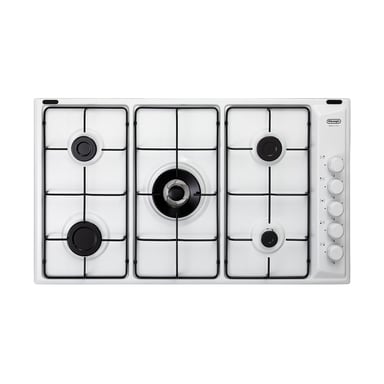 Table de cuisson De'Longhi FLB 59 DD Blanc Encastrable 86 cm Gaz 5 Feux - Neuf