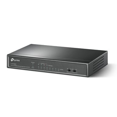 TP-Link TL-SF1008LP commutateur réseau Non-géré Fast Ethernet (10/100) Connexion Ethernet, supportant l'alimentation via ce port (PoE) Noir